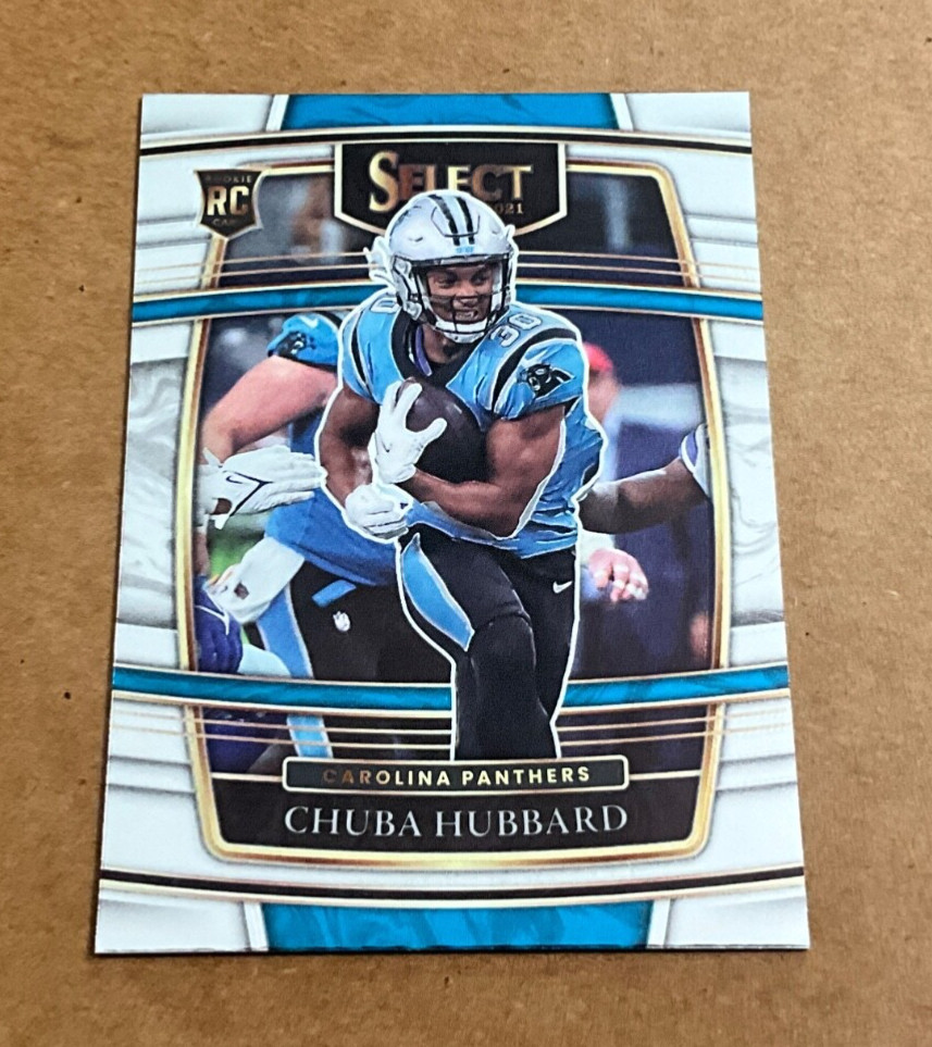 2021 Panini Select # 76 Chuba Hubbard Rookie Carolina Panthers Football