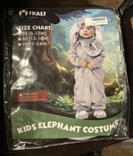 Toddler Halloween Costume Elephant Animal Size 6-12 Months