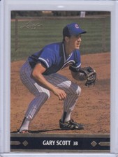 Gary Scott 1991 Leaf Gold Leaf Rookies Baseball Card BC4 Grade NMMT