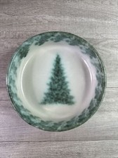 Vintage Pysht Pot Studios 1992 Christmas Tree / Pine Tree Serving Bowl