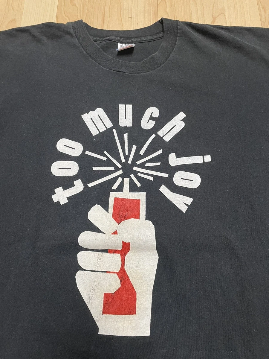 Vintage Too Much Joy Band T-shirt 1990's Punk Rock Mutiny Single Stitch Size XL