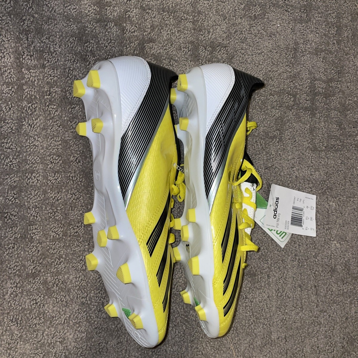 ADIDAS F-10 TRX FG SOCCER SHOES/CLEATS Mens Yellow, Black, White