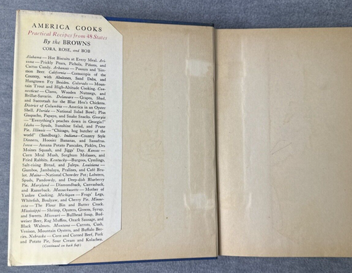 America Cooks - Practical Recipes from 48 States First Edition By the Browns - Imagen 12 de 24