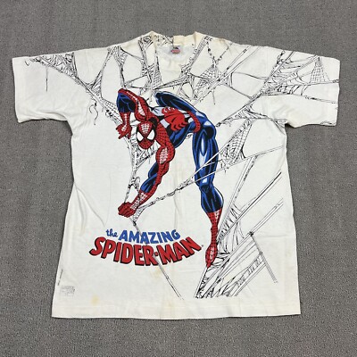 Vintage 90's Amazing Spiderman T Shirt Marvel Comics Men's XL