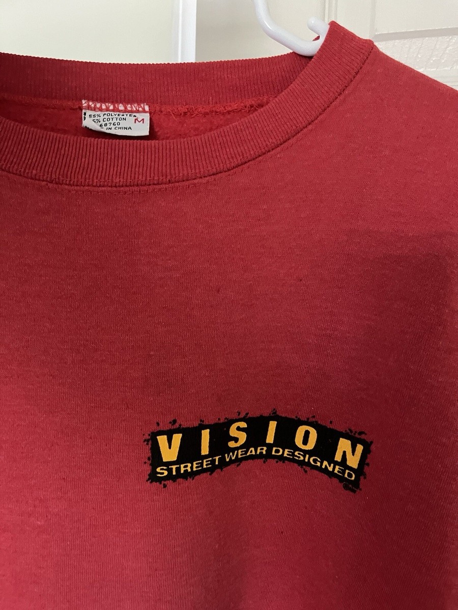 Vtg 80s VISION STREET WEAR Raw Vision Sweatshirt Heavyweight Vtg 80s VISION STREET WEAR Raw Vision Sweatshirt Heavyweight