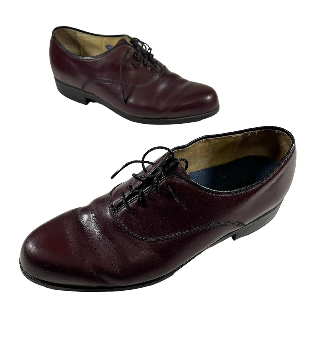 The Florsheim Shoe Mens Size 8.5 E 430975 Plum Oxford Made  display picture 3