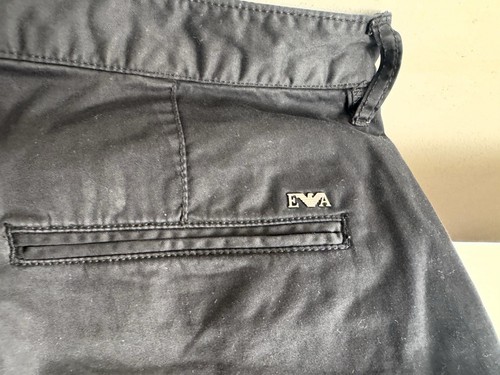 Authentic Emporio Armani Men's Chino Shorts - Black - Size EU 50 / UK 36 Cotton - 第 7/24 張圖片