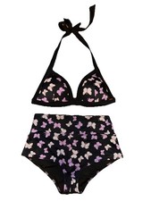 Victorias Secret PINK Swim Push Up Triangle Padded Bikini Top Bottom Sz Small