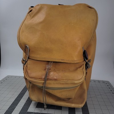 Fixfabriken Goteborg Wool Backpack Rucksack Frame Day Pack Bag Draw String Vtg