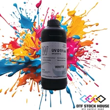 WHITE UV DTF  Flexible Ink For Epson F1080 XP600 3200 Printhead  1000ml
