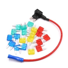 Car Truck Fuse Tap Adapter Kit 10A 15A 20A 30A ATM APM Mini Blade Style Fuse