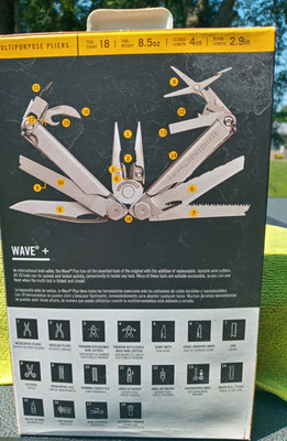 LEATHERMAN WAVE+ 18 Tools Made in U.S.A. NIB never opened 25 Yr. Warranty SHEATH