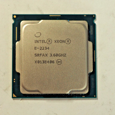 Intel Xeon E-2234 3.60GHz 4-Core 8-Thread 8MB LGA 1151 SRFAX CPU Processor