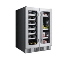 Avallon AWBC242GGFD 24"W 21 Bottle Capacity and 64 Can Capacity - Stainless