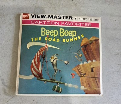 1967 Cartoon Favorites Beep Beep The Road Runner View Master Picture Reels w/ Bk