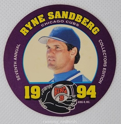 1994 King B Discs Ryne Sandberg #22 HOF- Beef Jerky Promo - 10+ Items Ship FREE!