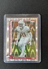 2025 Topps Chrome Garrett Williams #6 PINK RAYWAVE REFRACTOR - Arizona Cardinals