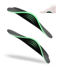 Plantar Fasciitis Arch Insert 3/4 Length Shoe Insoles for Men High Arch  Fla...