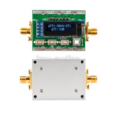 RF Programmable Attenuator 0-31dB Adjustable 1dB Step/Back 1-3800MHz CNC Shell