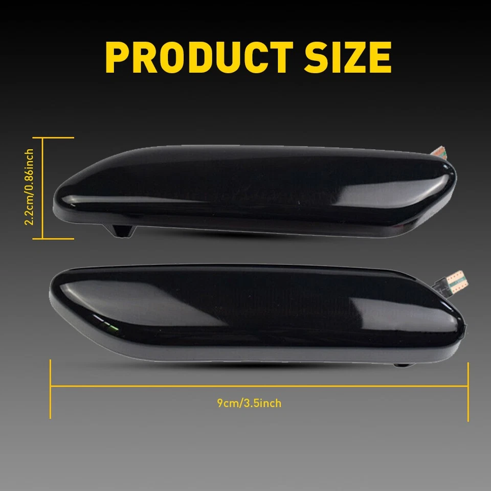 Luces LED de señalización laterales para guardabarros delantero LED ahumado Mini Cooper R60 R61 2011-2016 Foto 2 de 4