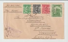 b2227 ZANZIBAR 1943 Multi franked air mail cover with military censor mark 1/110