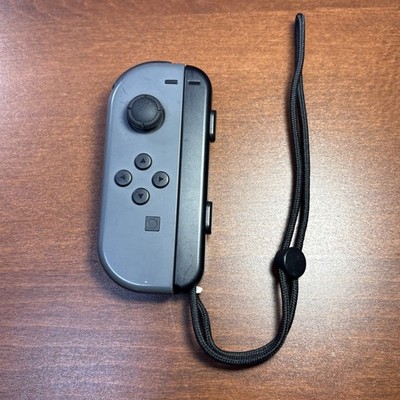 Nintendo Switch Joy-Con HAC-015 Gray | Works Perfectly | Includes Wrist Strap