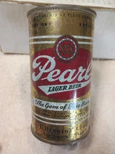 Pearl , San Antono TX   flat top  beer can   ,  EMPTY