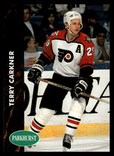 1992-93 Pro Set Parkhurst Terry Carkner #342 Philadelphia Flyers NHL Hockey Base
