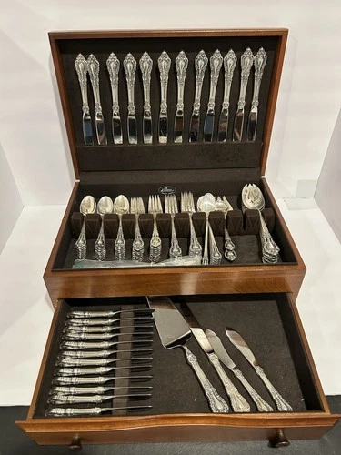 Eloquence by Lunt Sterling Silver Flatware Service For 12+ 103 Pieces in Box