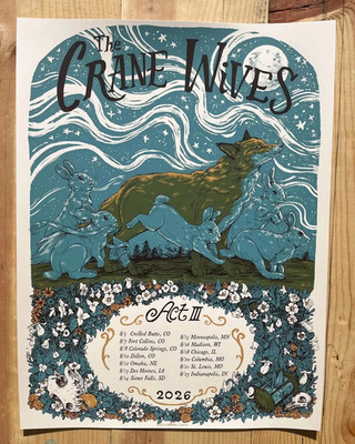 The Crane Wives August 2026 Tour Poster