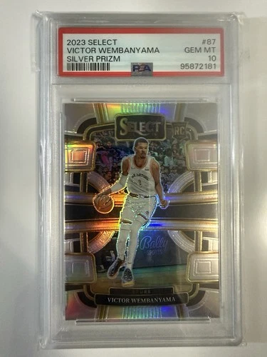Panini 2023-24 Select Victor Wembanyama #87 Silver Prizm Rookie PSA 10