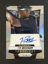Tim Beckham 2014 Panini Prizm Silver Auto TB RC Rays