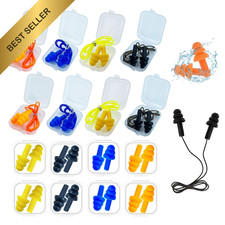 Ear Plugs for Sleeping 16 Pairs Noise Canceling Soft Reusable Silicone Earplugs