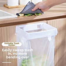 Foldable Trash Rack for Bathroom Kitchen Use Wall Mount Design 18.5x12.6x6.5cm