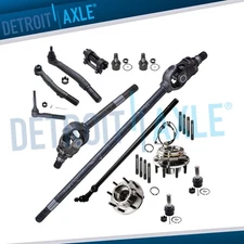 4WD Front U-Joint Axle Shafts Wheel Bearing Hubs for 2005-2010 Ford F-250 F-350