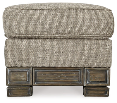 Signature Design by Ashley Traditional Einsgrove Ottoman Textured Sandstone - Picture 4 of 6