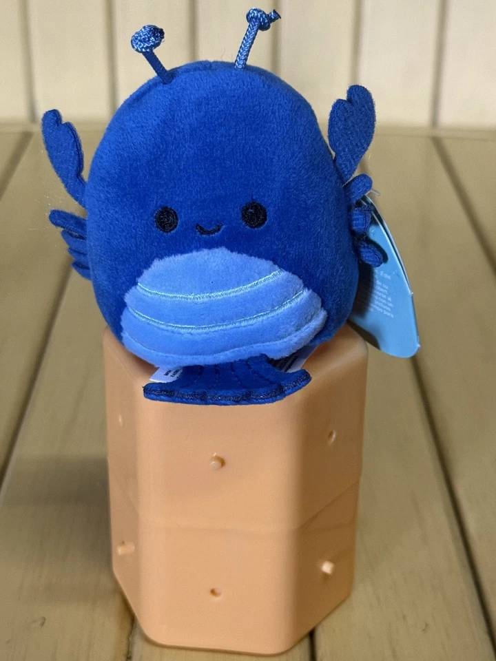 NUEVO Squishmallows 2.5” Pulgadas Micro Lobert The Blue Lobster Micromallows Mystery Foto 2 de 4