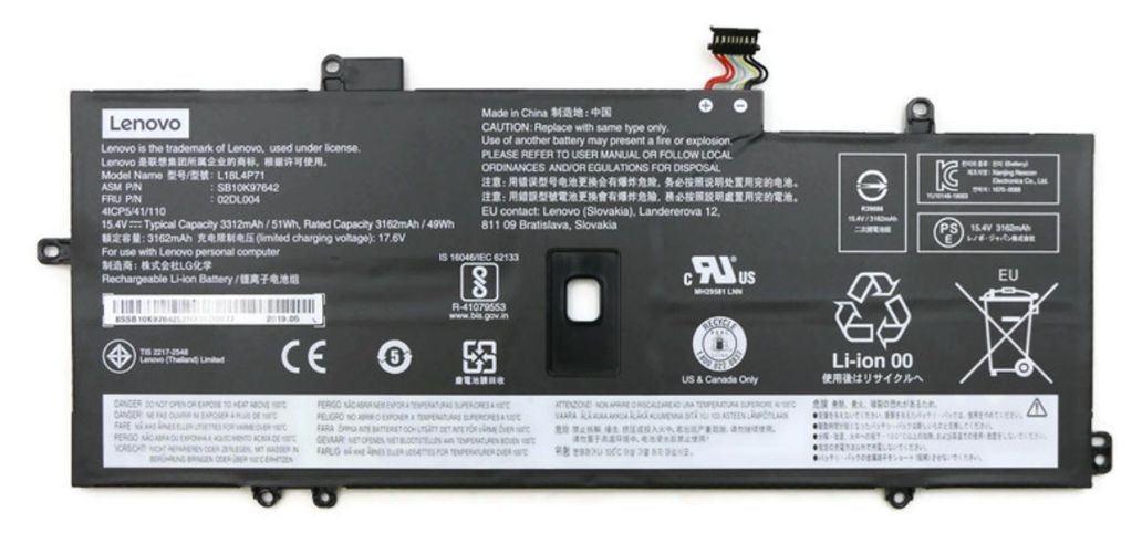 Lenovo 5B10W51833 Battery Internal. 4c. 51Wh