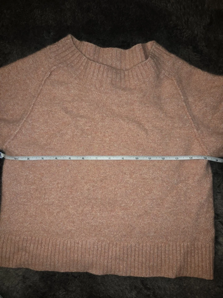 Vince кашемир шелковая смесь свитер женщин XS розовый длинным рукавом ворота - Изображение 3 из 4