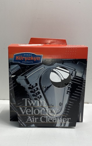 Kuryakyn Twin Velocity Air Cleaner Chrome Harley Davidson Open Box