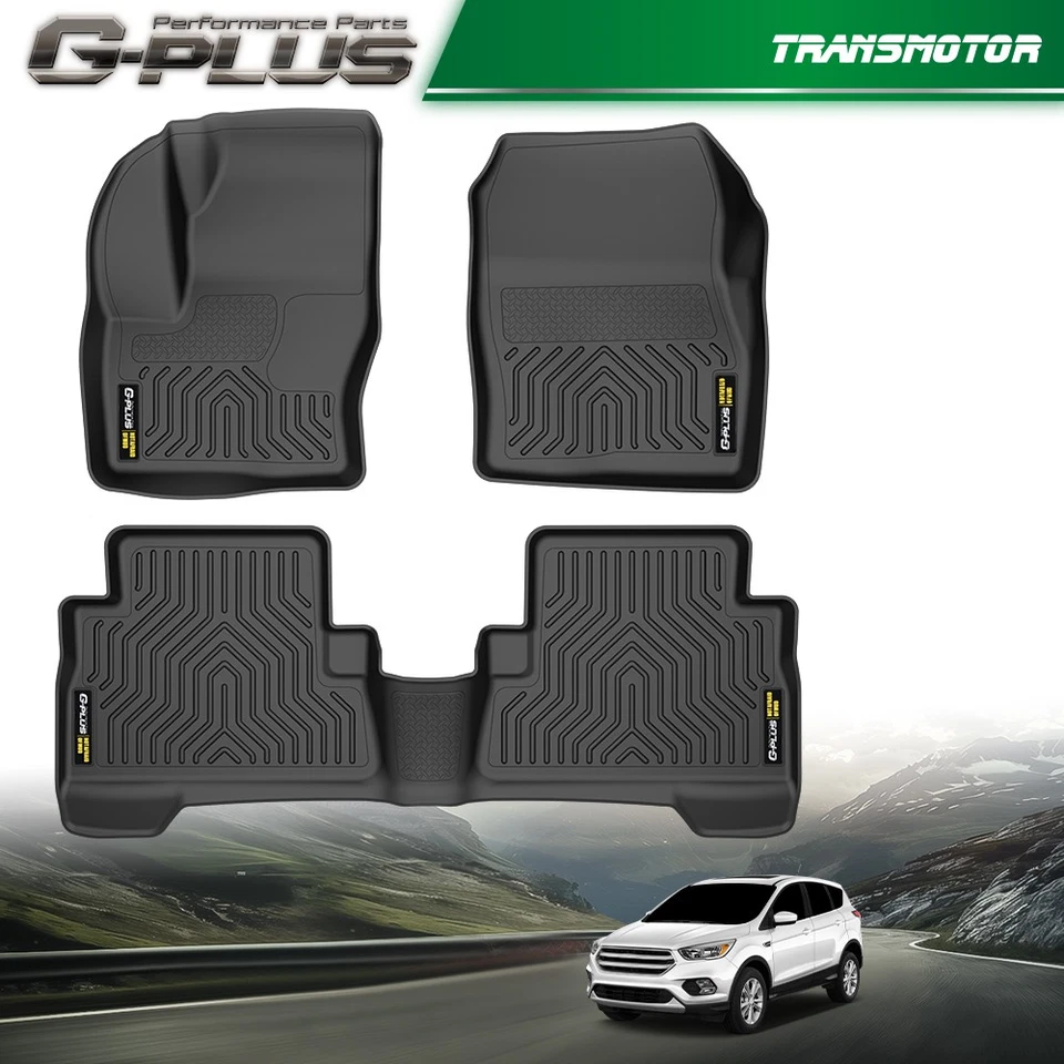 Резиновые автомобильные напольные коврики TPE подходят для Ford Escape 13–19 годов выпуска и грузового лайнера 13–18 C-Max - Изображение 2 из 4