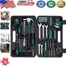 Versatile 148-Piece Green Tool Set: Perfect for Home Repairs and Car Enthusiasts
