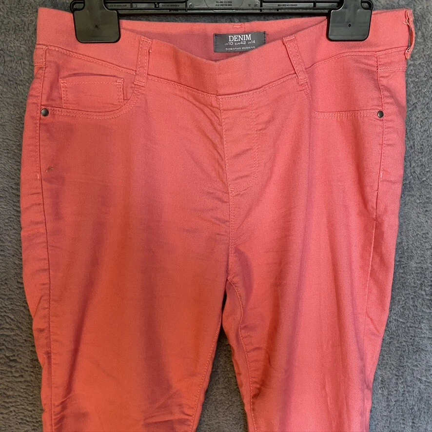 dorothy perkins jeans womens  UK 14 pink  skinny - Image 2 of 4