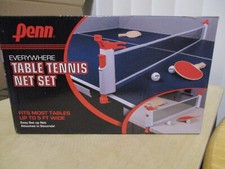 Penn Everywhere Table Tennis Net Set: 5' Retractable Net- 2Paddles-3-Balls NEW