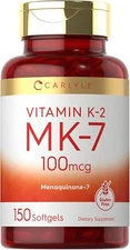 Vitamin K2 MK7 100 mcg | 150 Softgels | Non-GMO, Gluten Free Supplement