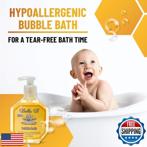 Bella B Bundle - Cradle Cap Shampoo 8 oz and Bubble Bath 8 oz - Naturally min - Picture 4 of 5