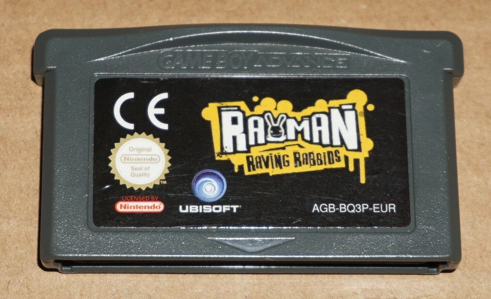 3 x Rayman Nintendo GBA Games Rayman Advance, Raving Rabbids, Hoodlums ...
