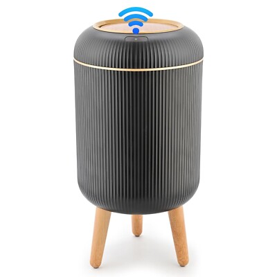 Smart Sensor Wastebasket Hand Free Touchless 2.6 Gallon Black