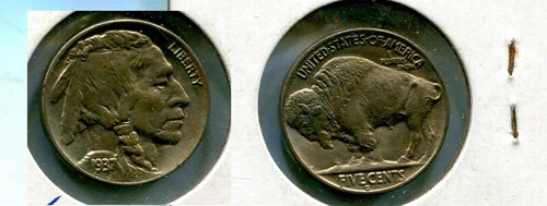 1937 D BUFFALO HEAD NICKEL TYPE COIN BU 604T