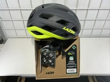 Lazer Strada Kineticore Helmet Size L 58-61 Dark Gray Yellow $110